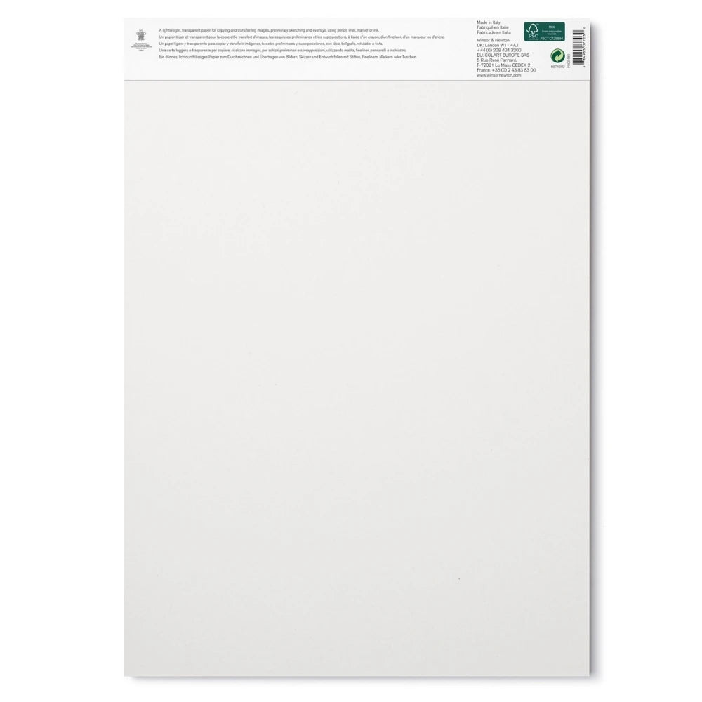 Winsor & Newton Tracing Pad Aydınger Bloknotu 70gr 40 Sayfa A3