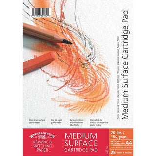 Winsor & Newton Medium Surface Cartridge Pad 150gr Çizim Blok 25 Sayfa A4 (21x29.7cm)
