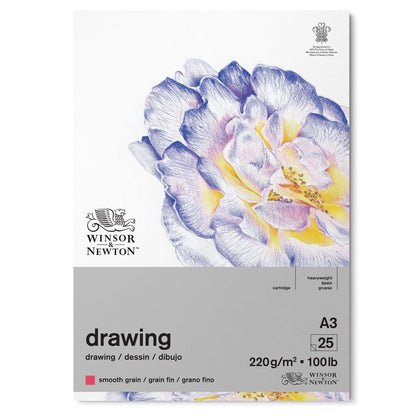 Winsor & Newton Çizim Bloknotu (Yapışkanlı) Dokusuz 220gr A3 (29.7x42cm) 25 Sayfa