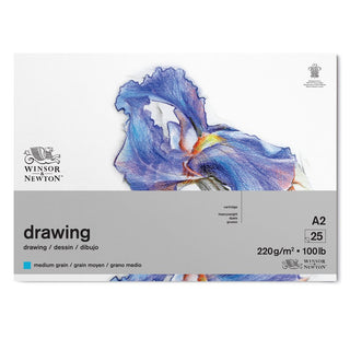 Winsor & Newton Çizim Bloknotu (Yapışkanlı) Hafif Dokulu 220gr A2 (42x59.4cm) 25 Sayfa