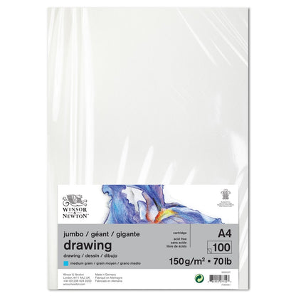 Winsor & Newton Çizim Kağıdı (Jumbo) Hafif Dokulu 150gr A4 (21x29.7cm) 100 Sayfa
