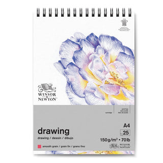 Winsor & Newton Çizim Bloknotu (Spiralli) Dokusuz 150gr A4 (21x29.7cm) 25 Sayfa