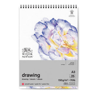 Winsor & Newton Çizim Bloknotu (Spiralli) Dokusuz 150gr A3 (29.7x42cm) 25 Sayfa