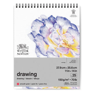 Winsor & Newton Çizim Bloknotu (Spiralli) Dokusuz 150gr 28x36cm 25 Sayfa