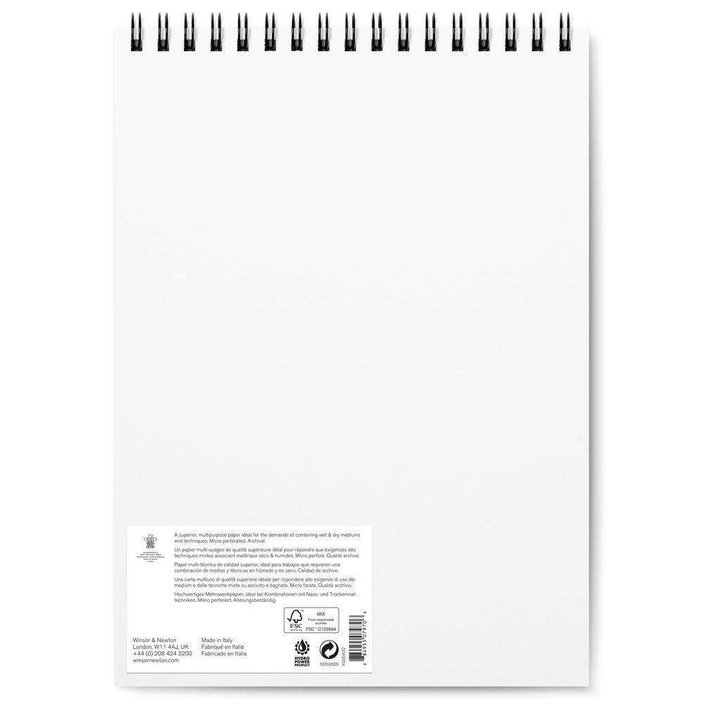 Winsor & Newton Mix Media Bloknotu (Spiralli) 250gr 23x31cm 30 Sayfa