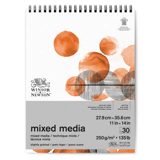 Winsor & Newton Mix Media Bloknotu (Spiralli) 250gr 28x36cm 30 Sayfa