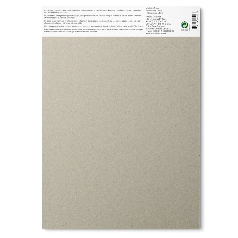 Winsor & Newton Siyah Çizim Bloknotu 200gr 25 Sayfa A4