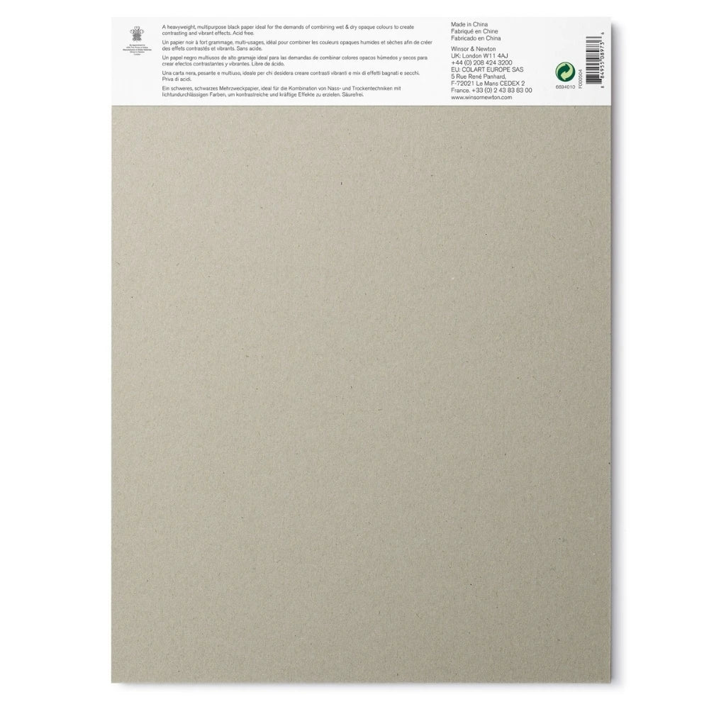 Winsor & Newton Siyah Çizim Bloknotu 200gr 25 Sayfa 23x31cm