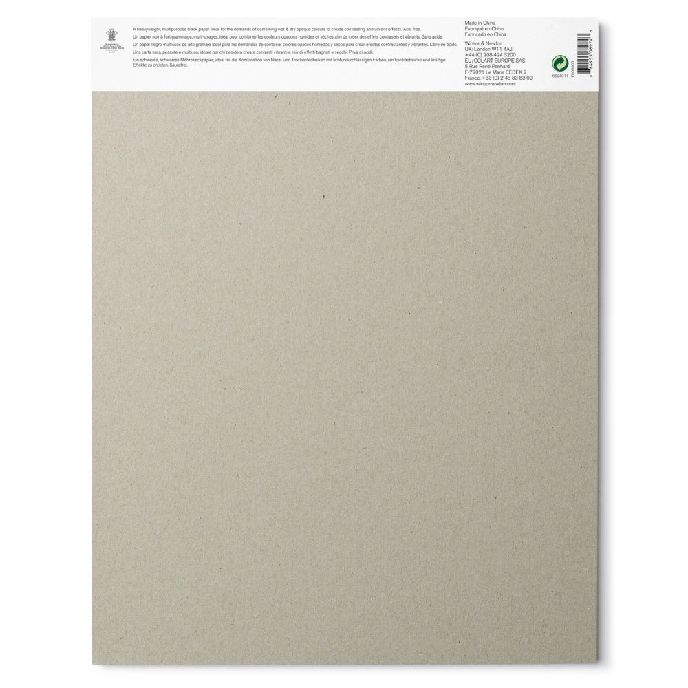 Winsor & Newton Siyah Çizim Bloknotu 200gr 25 Sayfa 28x36cm