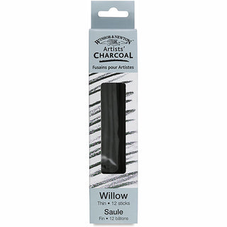 Winsor & Newton Willow Charcoal İnce Füzen Seti 12'li