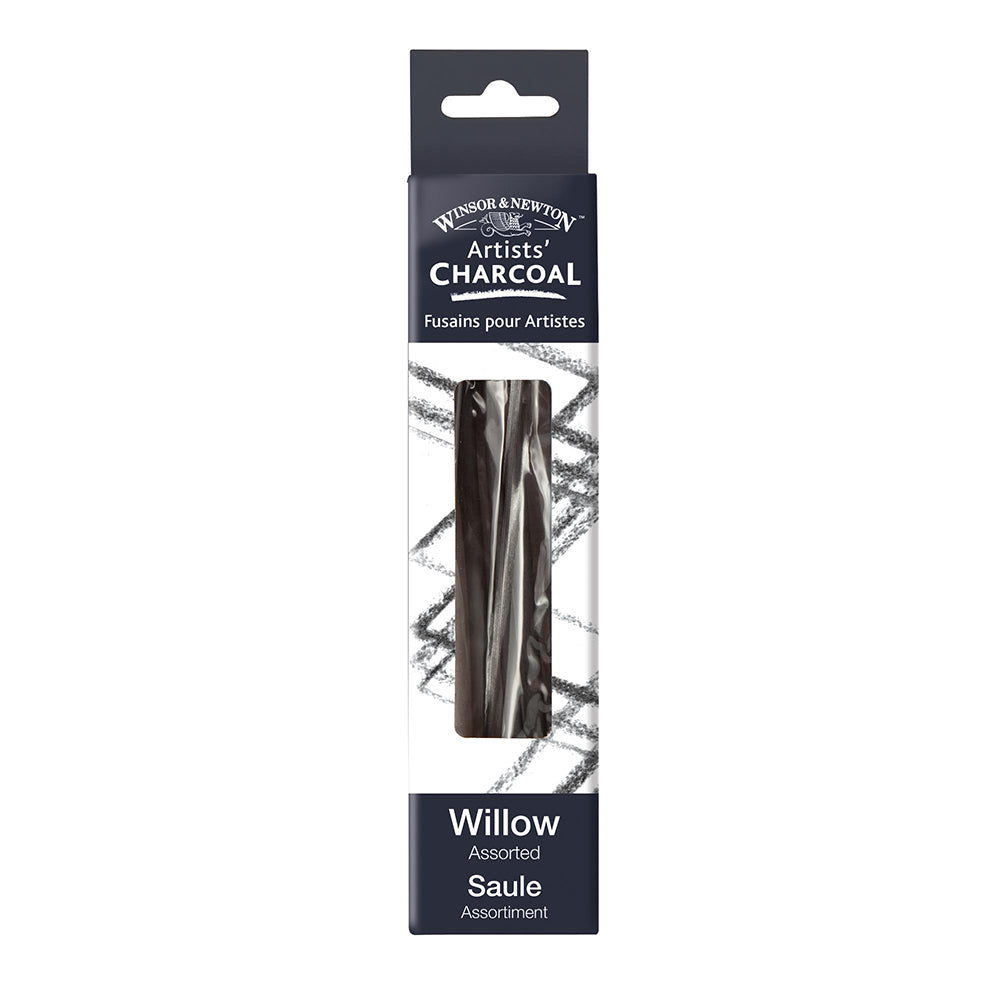 Winsor & Newton Willow Charcoal Füzen Seti 12'li (karışık kalınlıklarda)