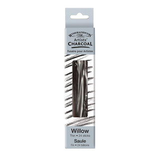 Winsor & Newton Willow Charcoal İnce Füzen Seti 24'lü