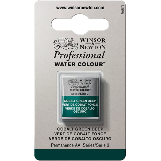 Winsor & Newton Professional Sulu Boya Cobalt Green Deep 185 S.3 (Yarım Tablet)