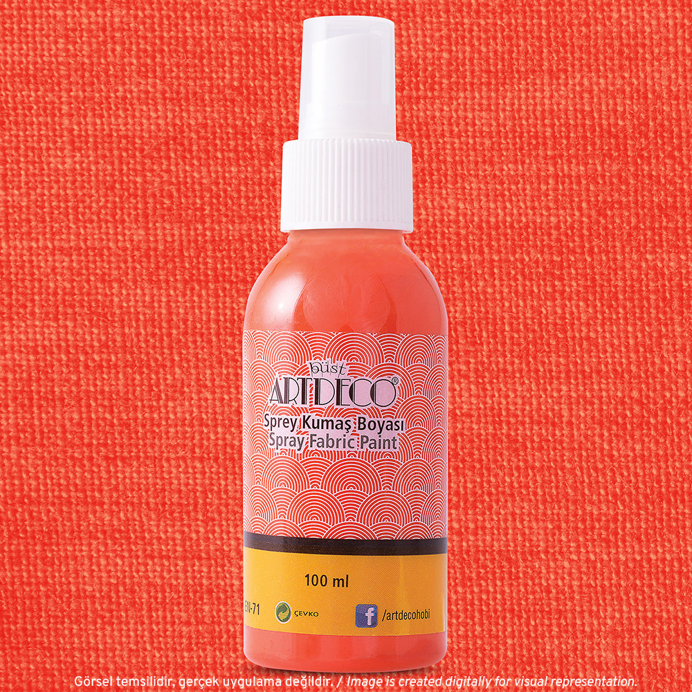 Artdeco Sprey Kumaş Boyası 100ml Turuncu 1203