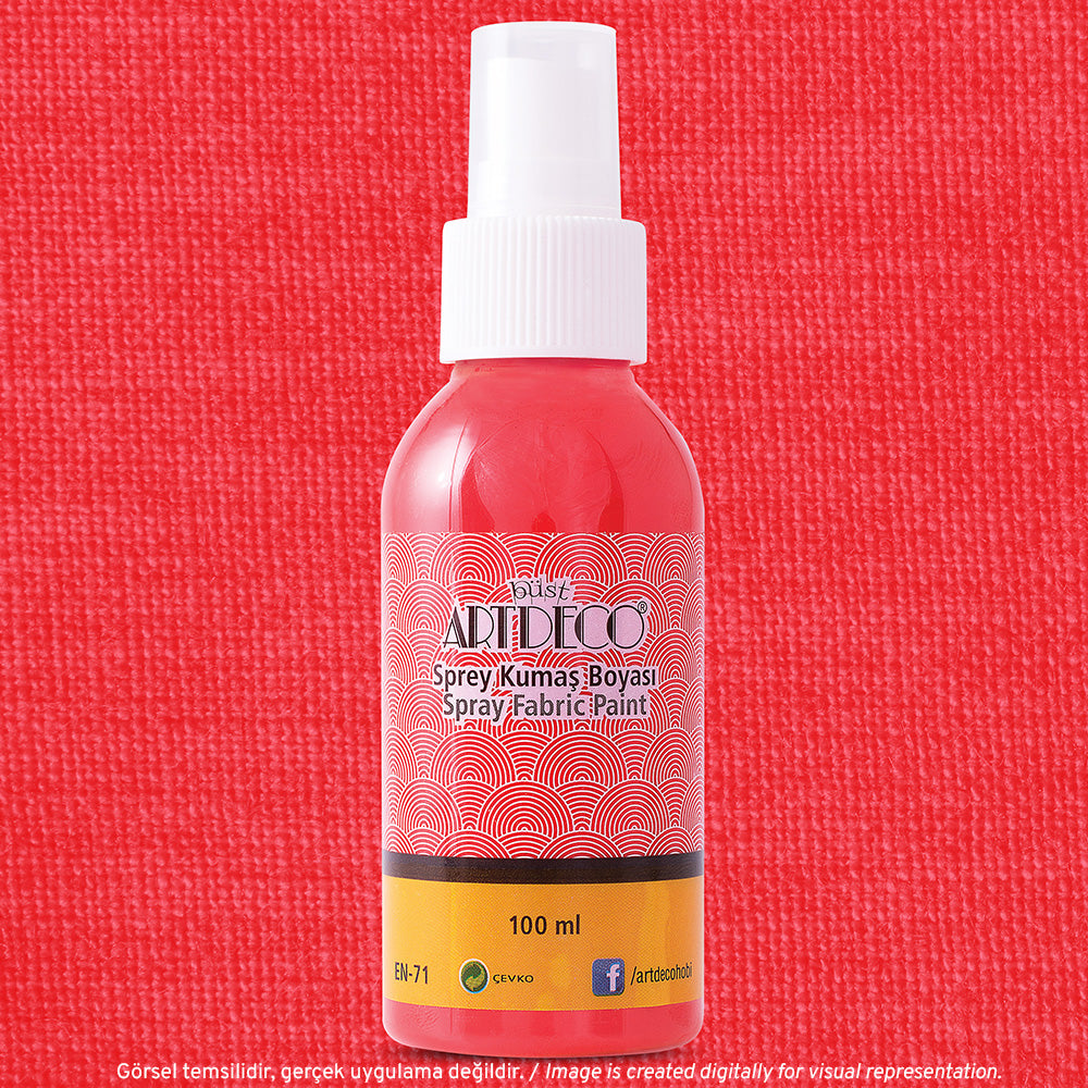 Artdeco Sprey Kumaş Boyası 100ml Skarlet 1207