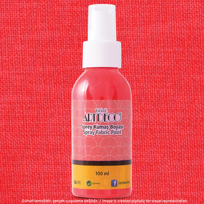 Artdeco Sprey Kumaş Boyası 100ml Skarlet 1207