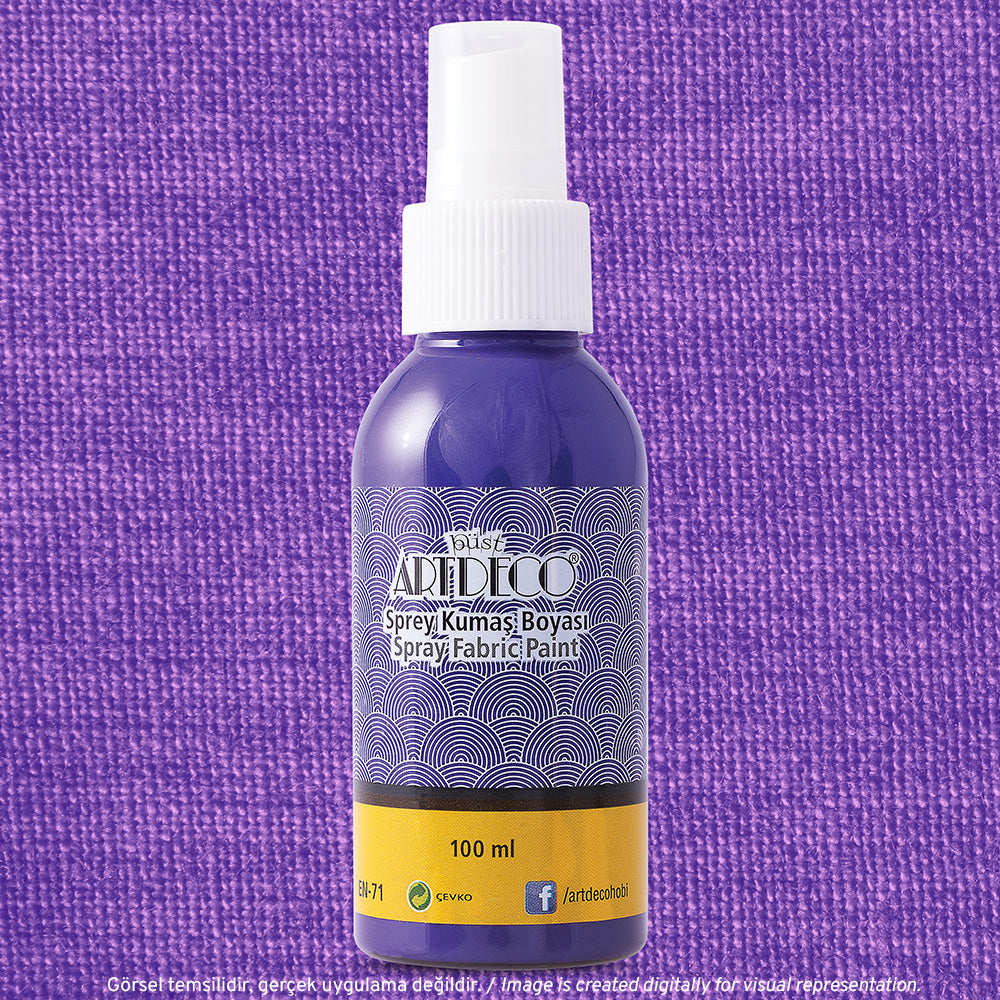 Artdeco Sprey Kumaş Boyası 100ml Mor 1208