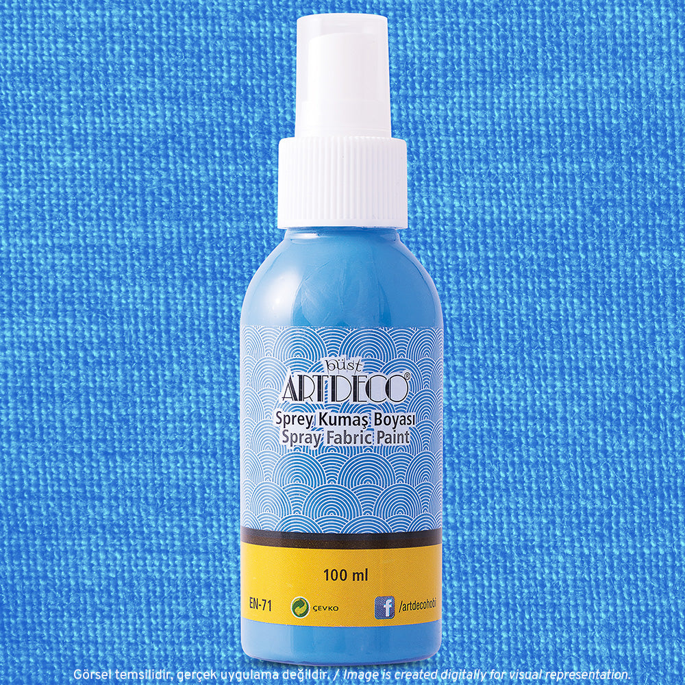 Artdeco Sprey Kumaş Boyası 100ml Açık Mavi 1209