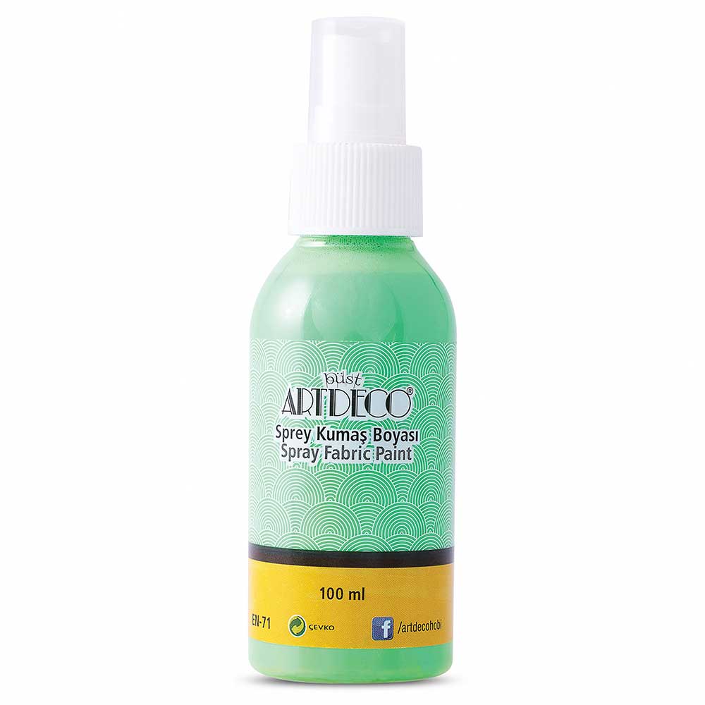 Artdeco Sprey Kumaş Boyası 100ml Açık Yeşil 1212