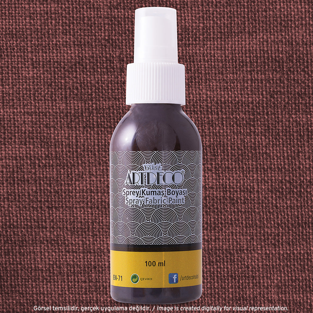 Artdeco Sprey Kumaş Boyası 100ml Kahverengi 1215