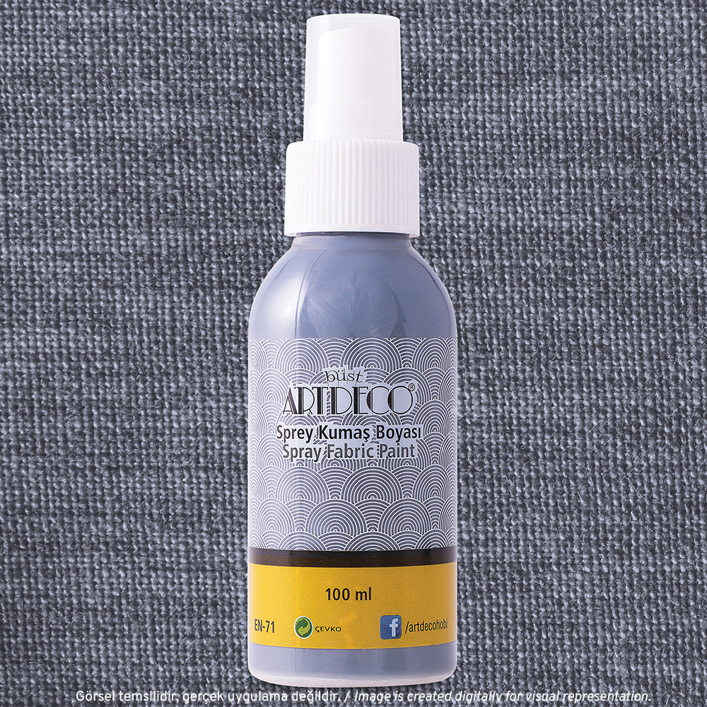 Artdeco Sprey Kumaş Boyası 100ml Gri 1217