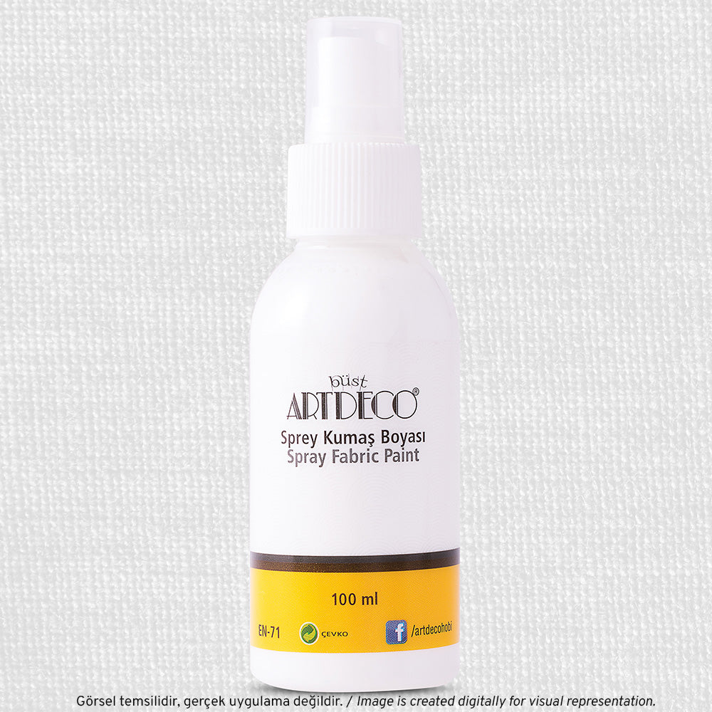 Artdeco Sprey Kumaş Boyası 100ml Beyaz 1219