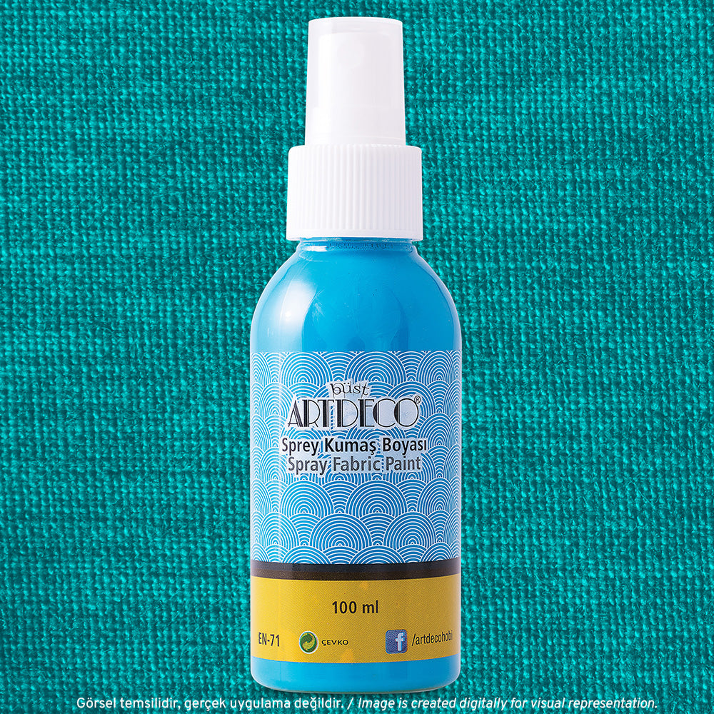 Artdeco Sprey Kumaş Boyası 100ml Turkuaz 1230
