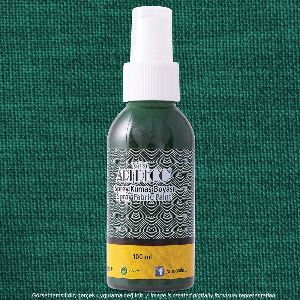 Artdeco Sprey Kumaş Boyası 100ml Yağ Yeşili 1231