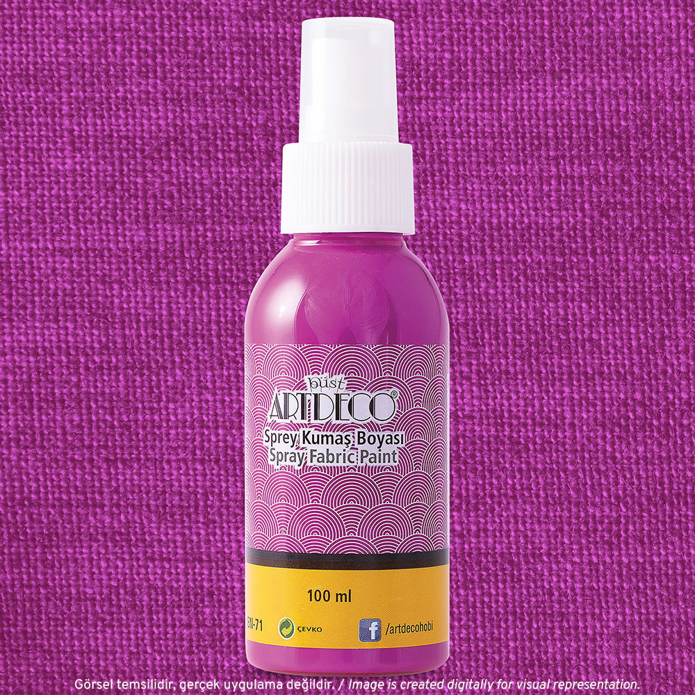 Artdeco Sprey Kumaş Boyası 100ml Fuşya 1232