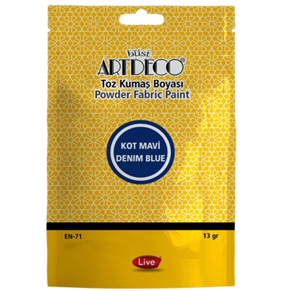 Artdeco Toz Kumaş Boyası 13gr Kot Mavi 1109
