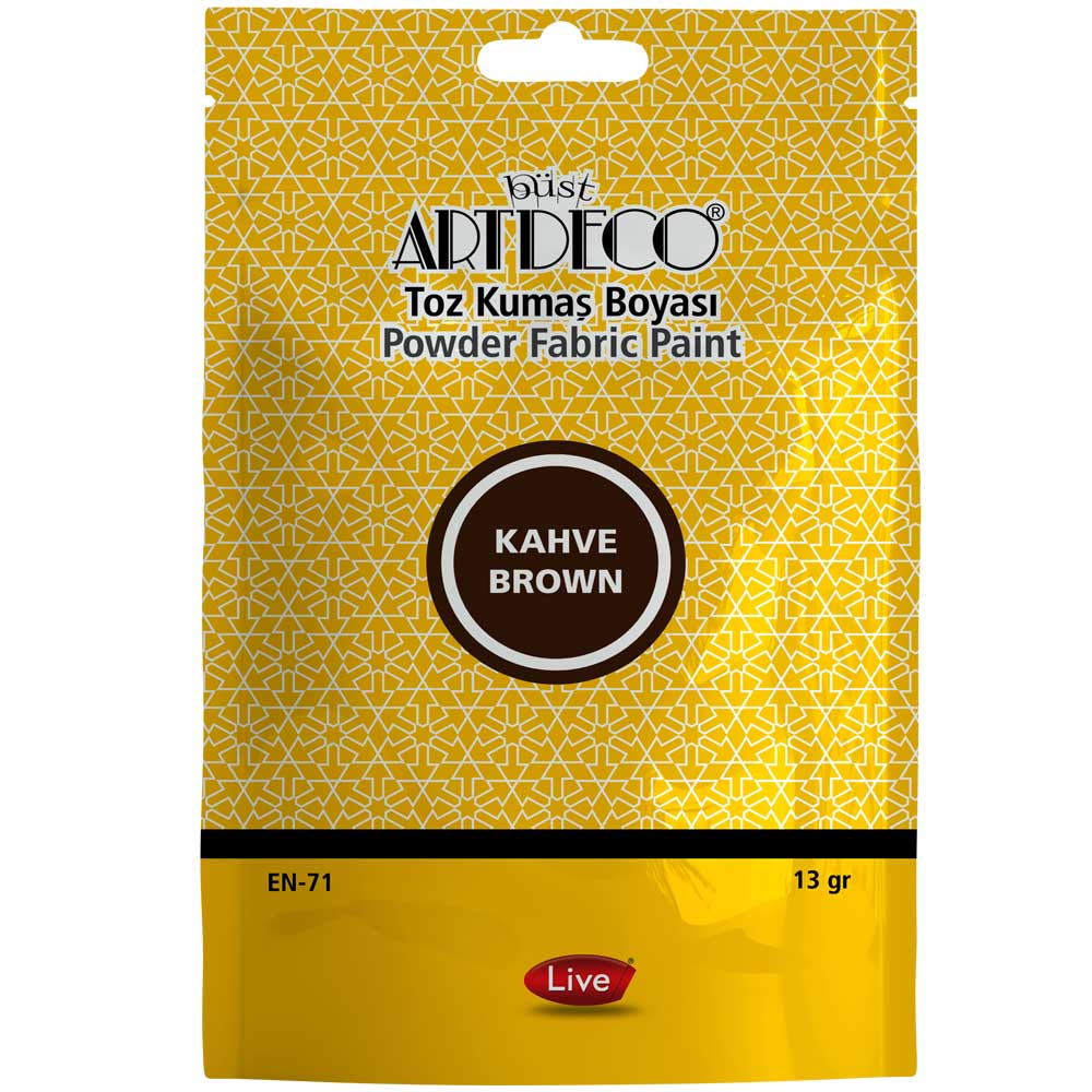 Artdeco Toz Kumaş Boyası 13gr Kahve 1115