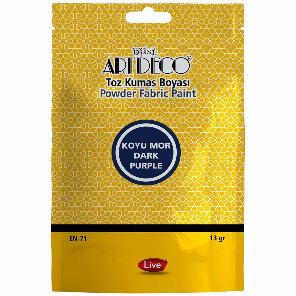 Artdeco Toz Kumaş Boyası 13gr Koyu Mor 1121