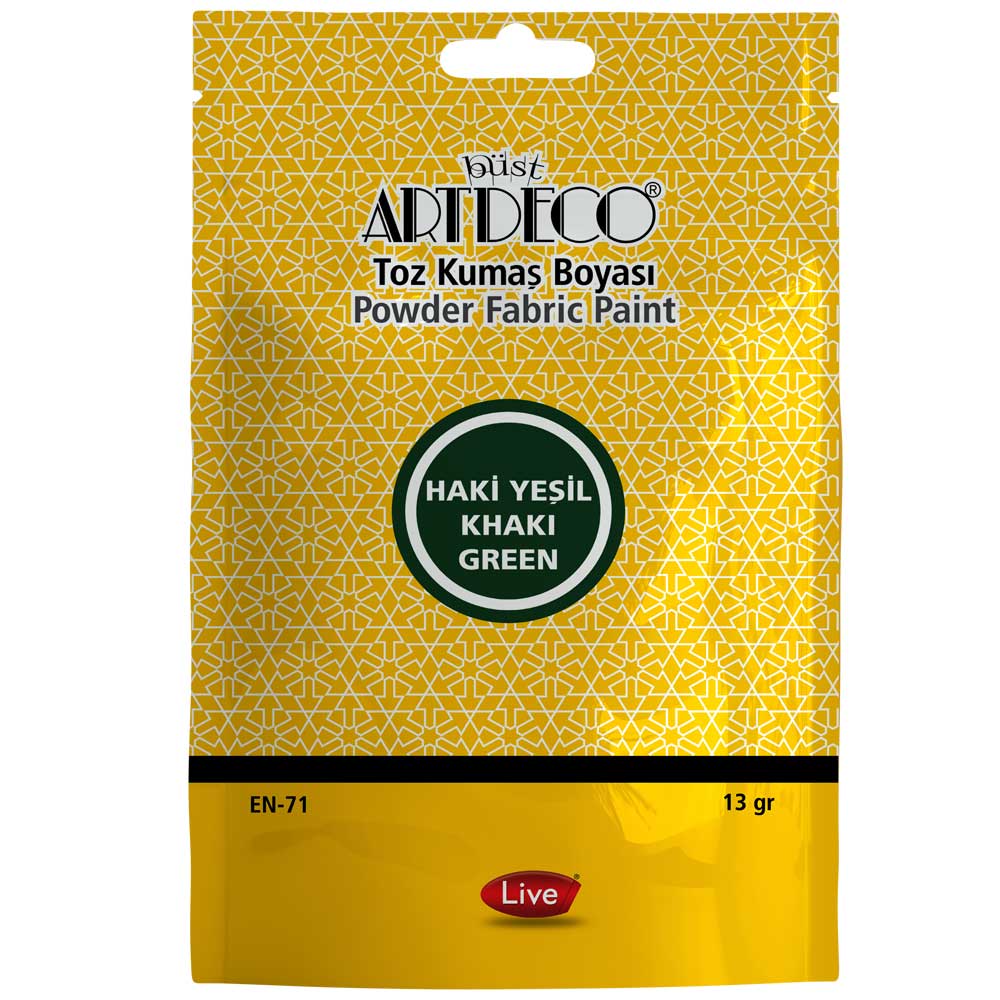 Artdeco Toz Kumaş Boyası 13gr Haki Yeşil 1131