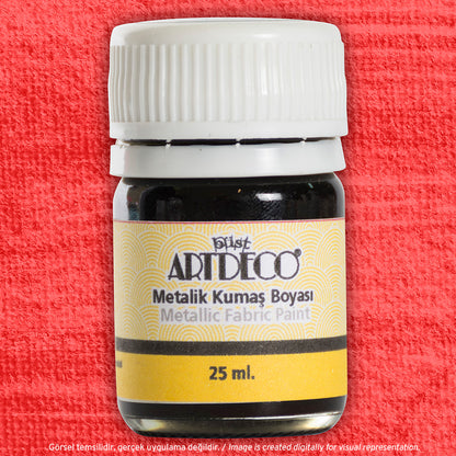 Artdeco Metalik Kumaş Boyası 25ml Kırmızı 225