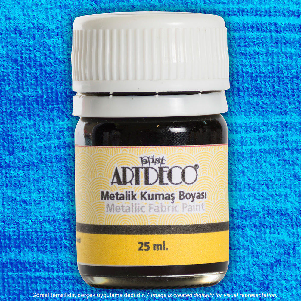 Artdeco Metalik Kumaş Boyası 25ml Mavi 226