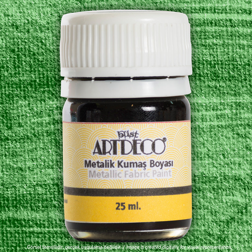 Artdeco Metalik Kumaş Boyası 25ml Yeşil 227