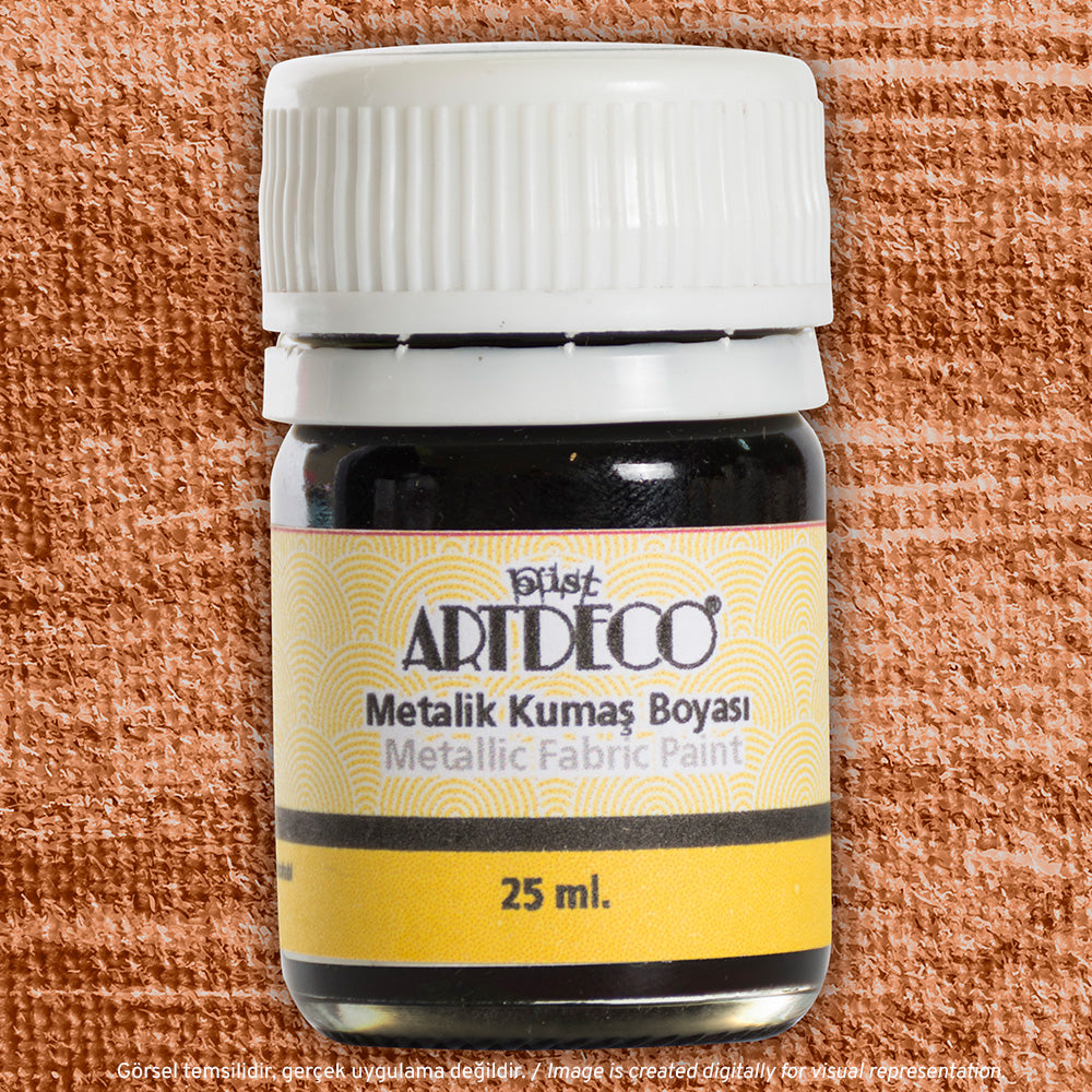 Artdeco Metalik Kumaş Boyası 25ml Bakır 228