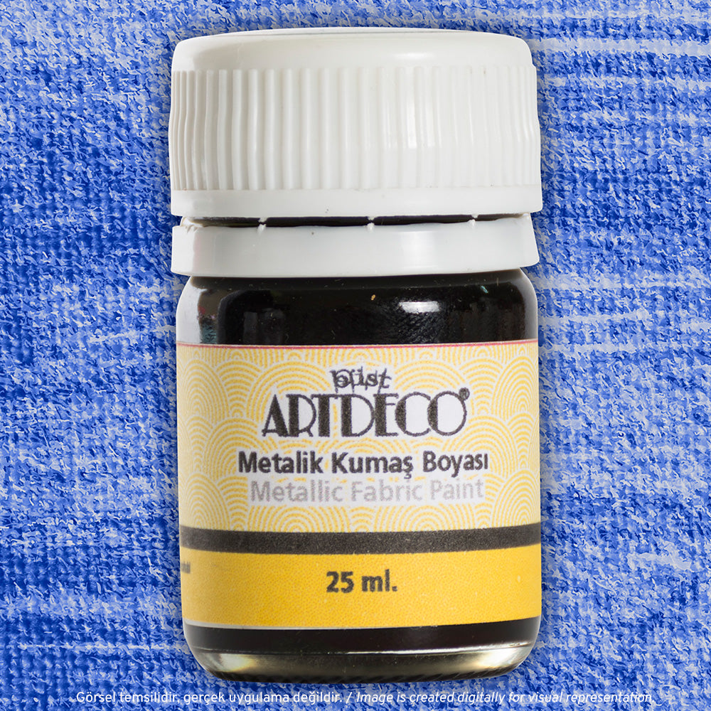 Artdeco Metalik Kumaş Boyası 25ml Lapis 235