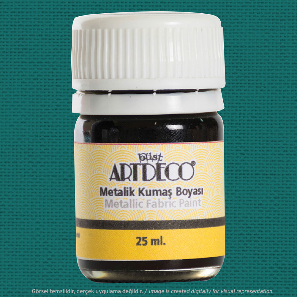 Artdeco Metalik Kumaş Boyası 25ml Yeşim 236