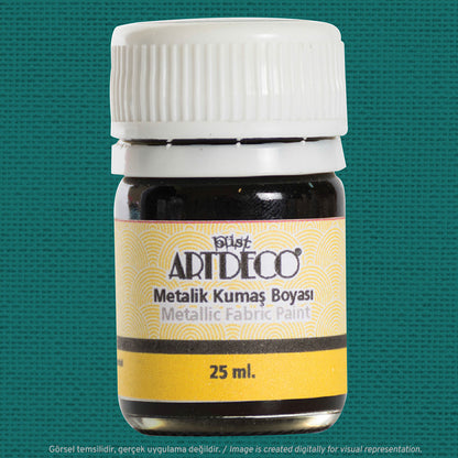 Artdeco Metalik Kumaş Boyası 25ml Yeşim 236