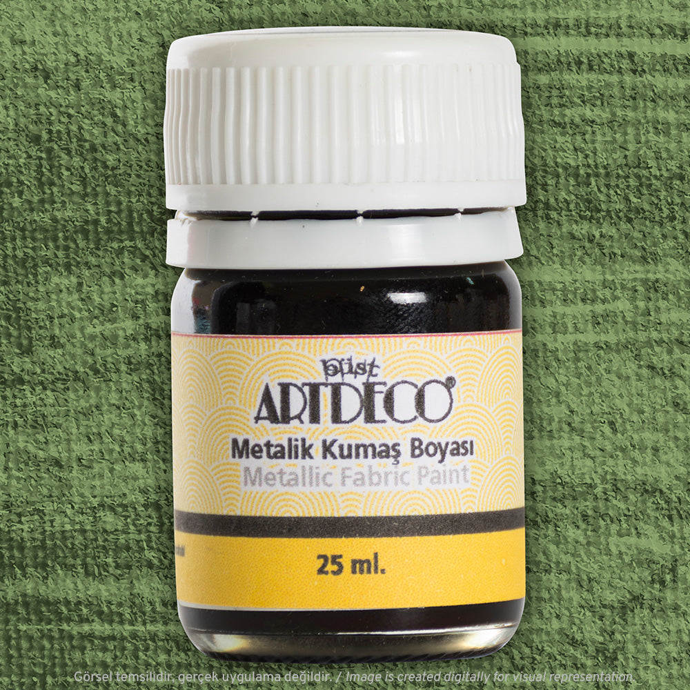 Artdeco Metalik Kumaş Boyası 25ml Yağ Yeşili 240
