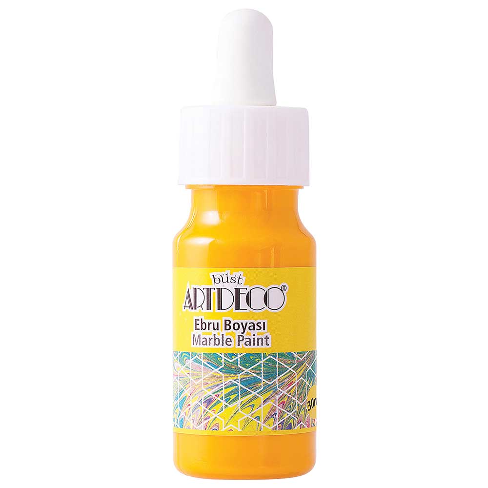 Artdeco Ebru Boyası 30ml Koyu Sarı 02