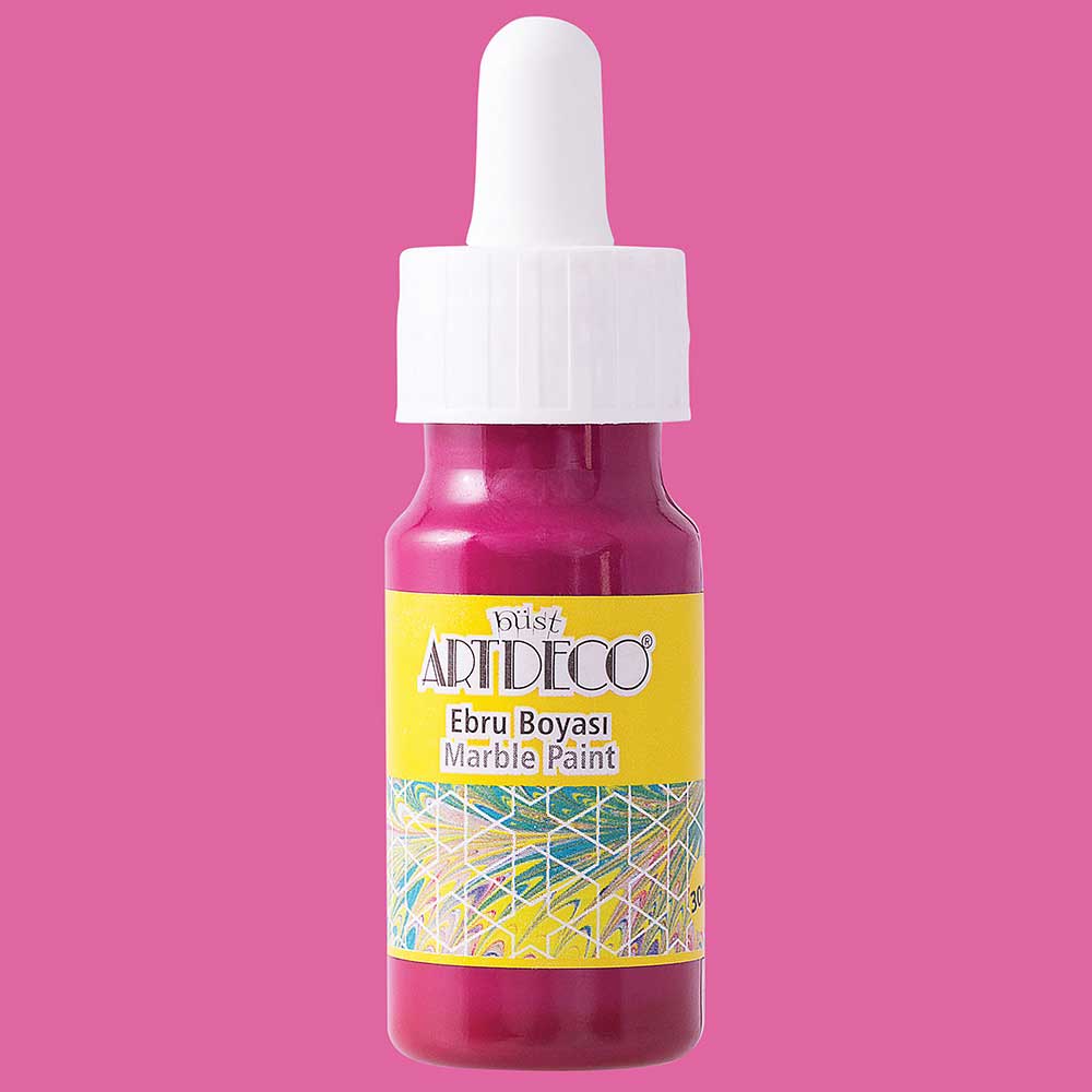 Artdeco Ebru Boyası 30ml Pembe 04