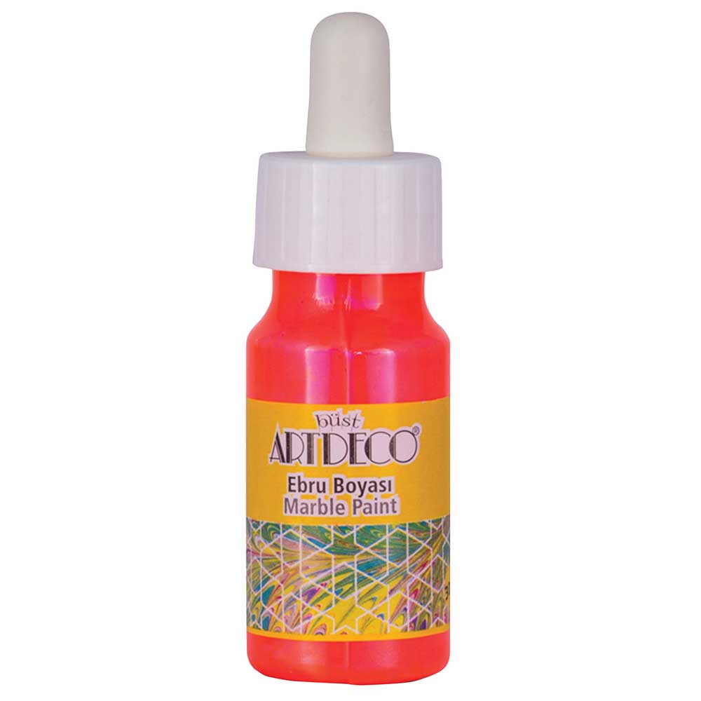 Artdeco Ebru Boyası 30ml Neon Turuncu 92