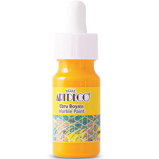 Artdeco Ebru Boyası 30ml Koyu Sarı 02
