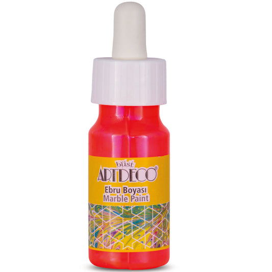 Artdeco Ebru Boyası 30ml Neon Turuncu 92