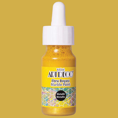 Artdeco Metalik Ebru Boyası 30ml Altın 21