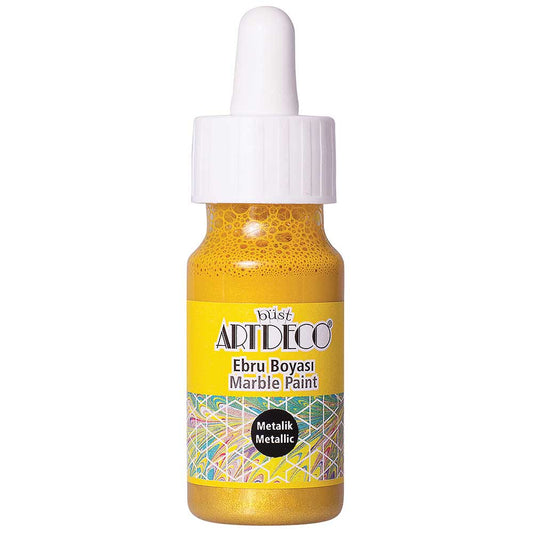 Artdeco Metalik Ebru Boyası 30ml Altın 21