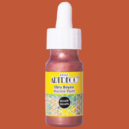 Artdeco Metalik Ebru Boyası 30ml Bakır 28