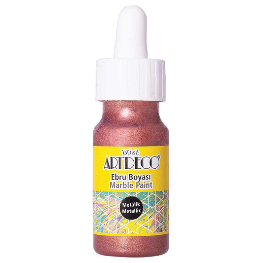 Artdeco Metalik Ebru Boyası 30ml Bakır 28